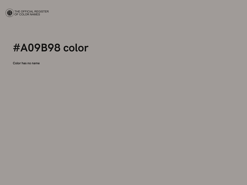 #A09B98 color image
