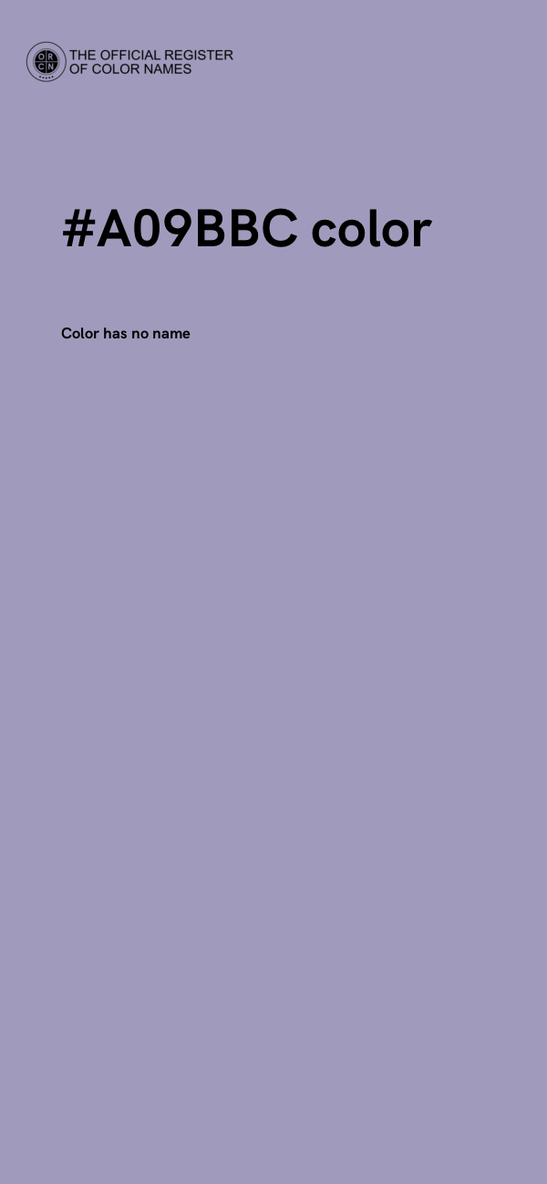 #A09BBC color image