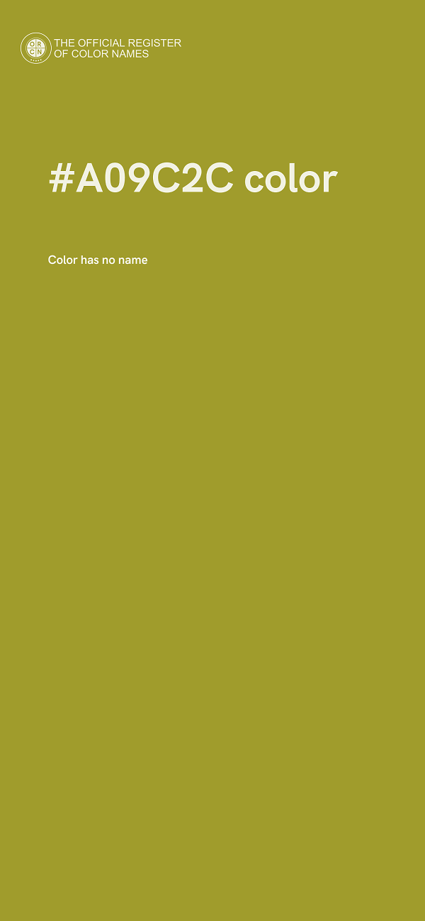 #A09C2C color image