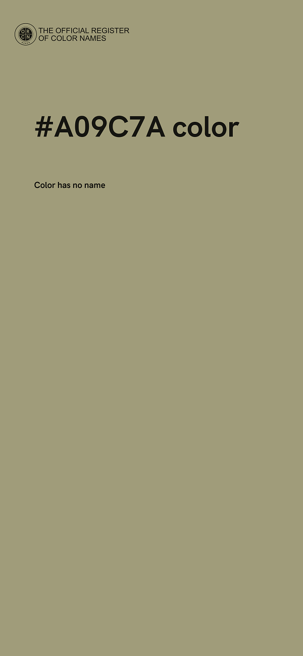 #A09C7A color image