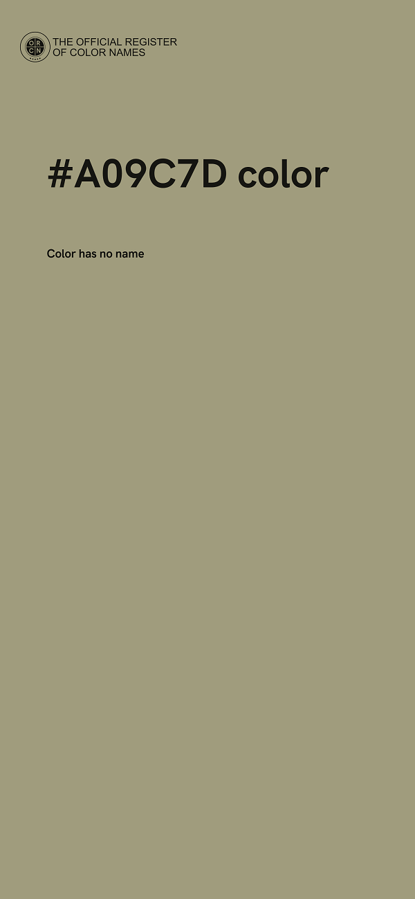 #A09C7D color image