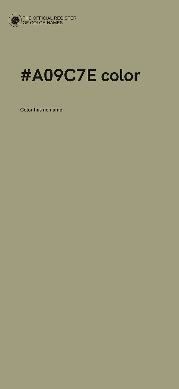 #A09C7E color image