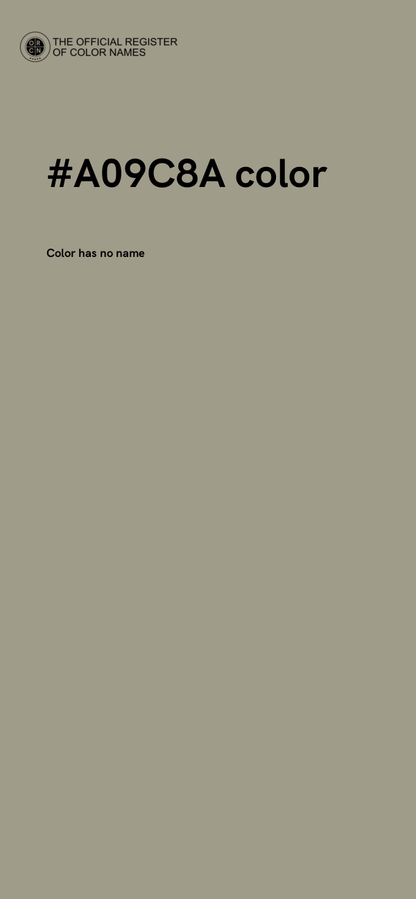 #A09C8A color image