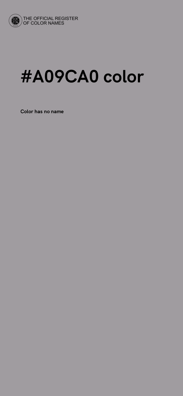 #A09CA0 color image