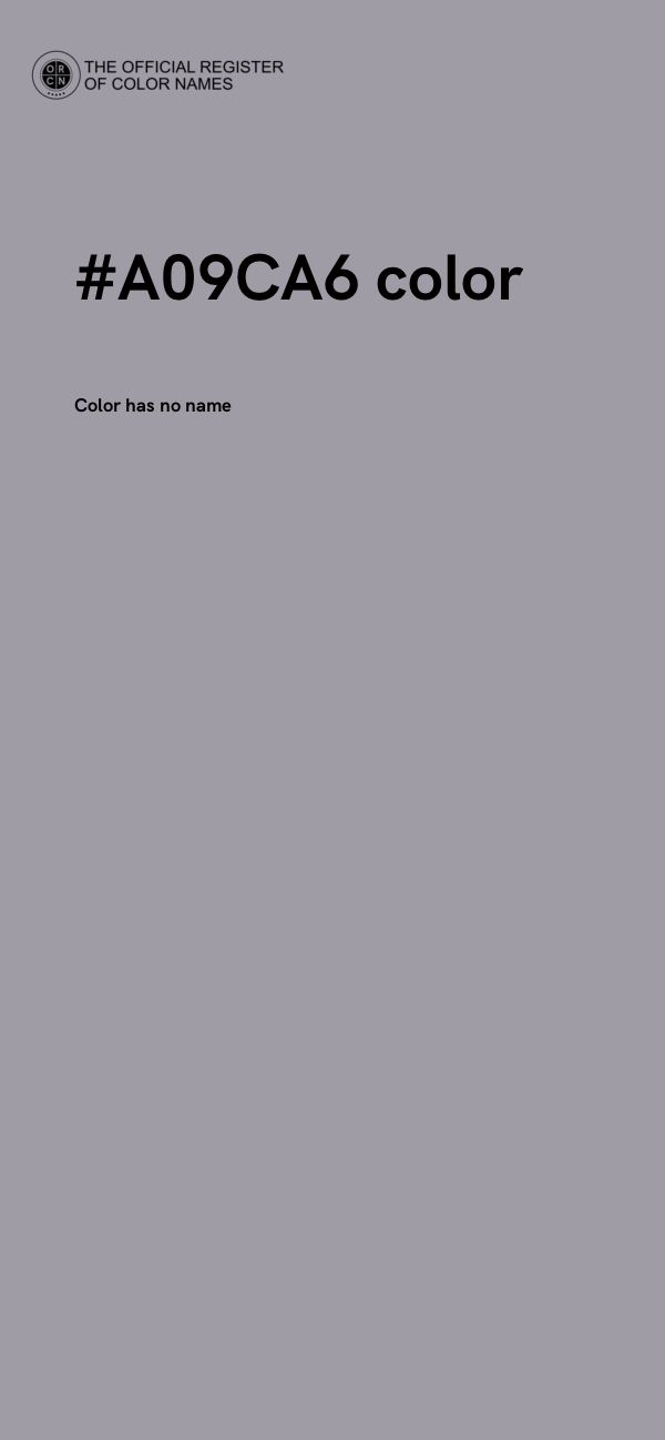 #A09CA6 color image