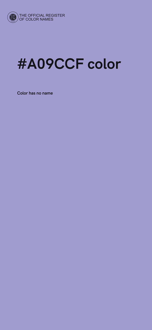 #A09CCF color image