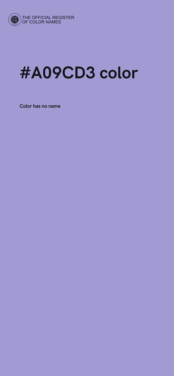 #A09CD3 color image