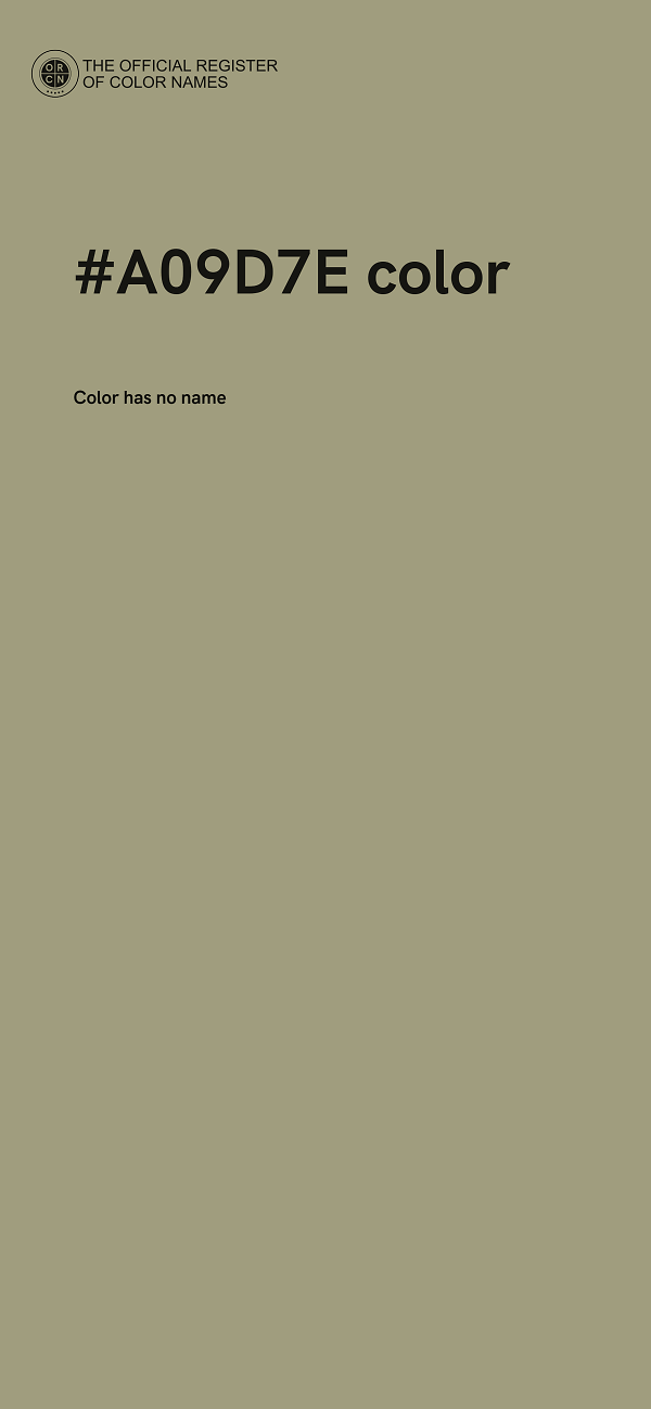 #A09D7E color image