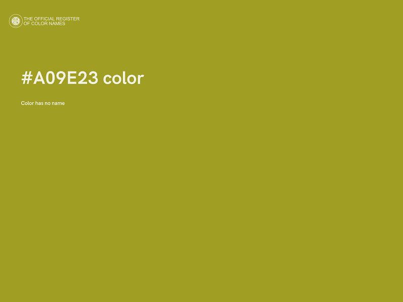 #A09E23 color image