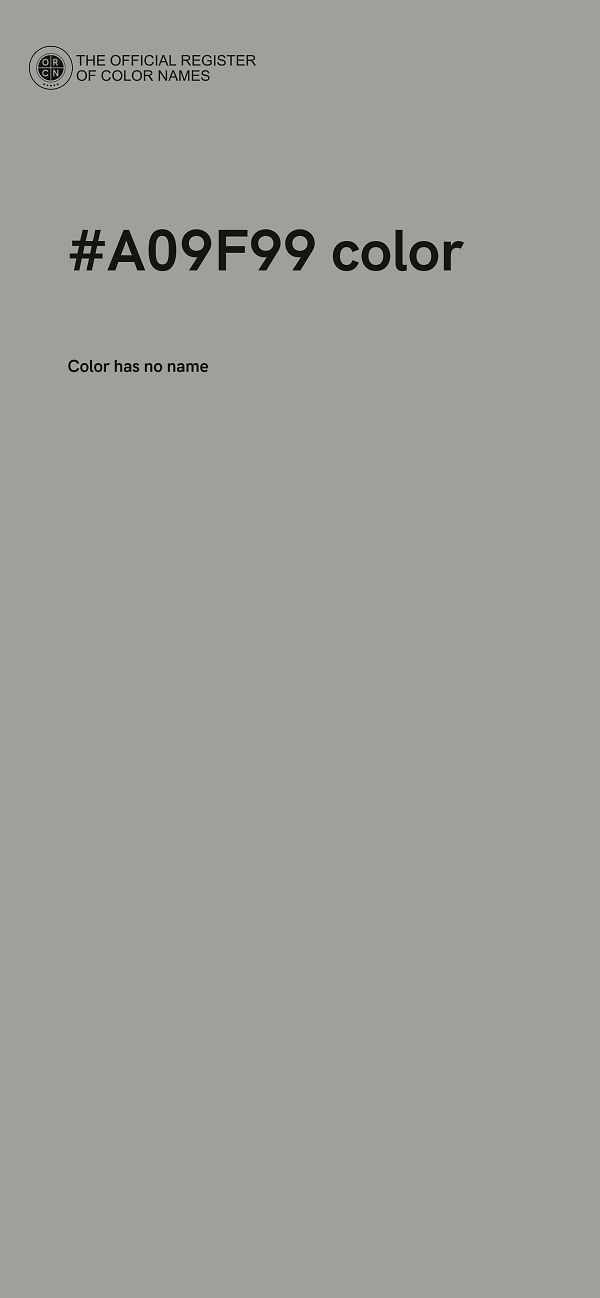 #A09F99 color image
