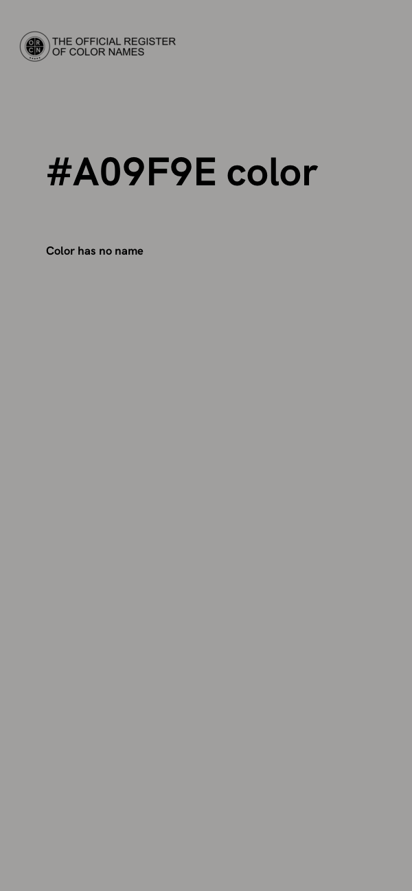 #A09F9E color image
