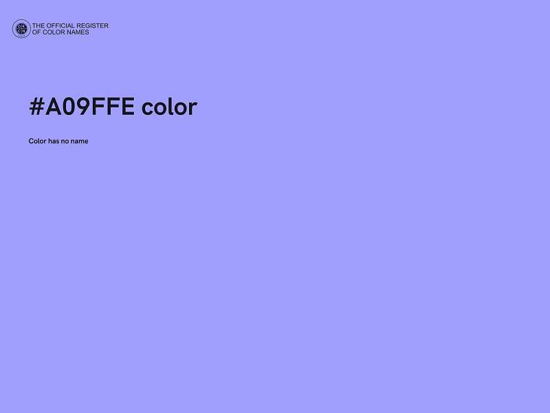 #A09FFE color image