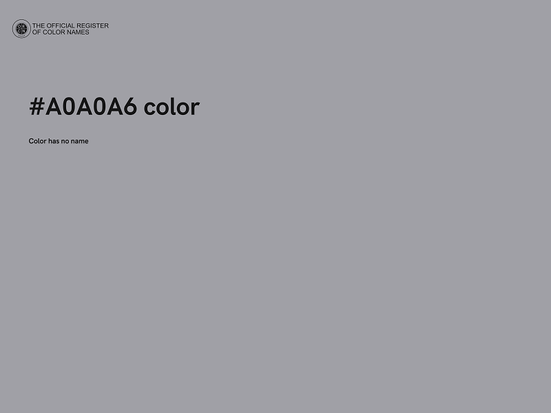 #A0A0A6 color image