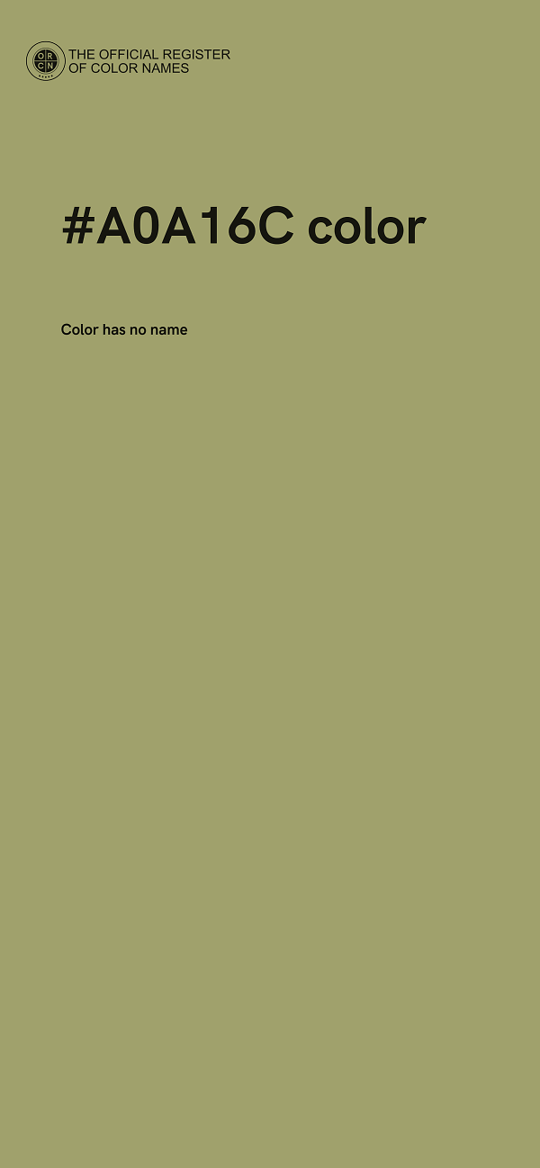 #A0A16C color image