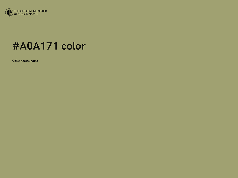 #A0A171 color image