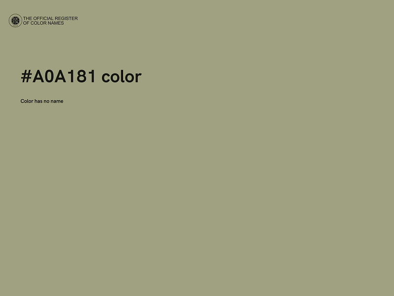 #A0A181 color image