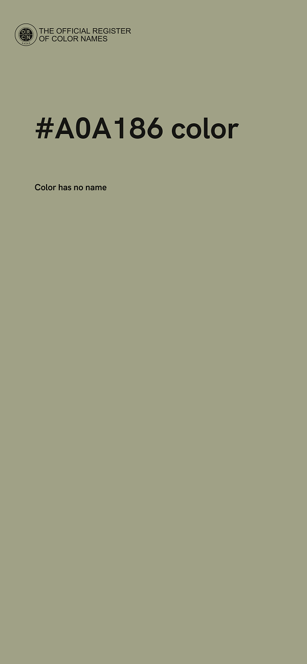 #A0A186 color image