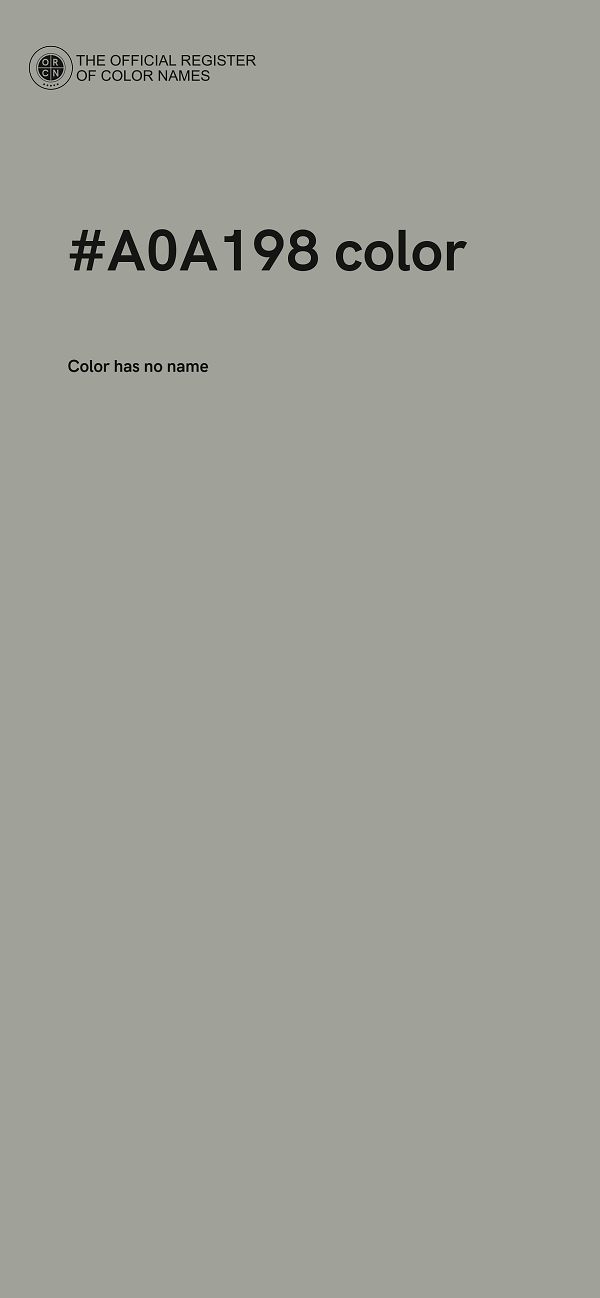 #A0A198 color image