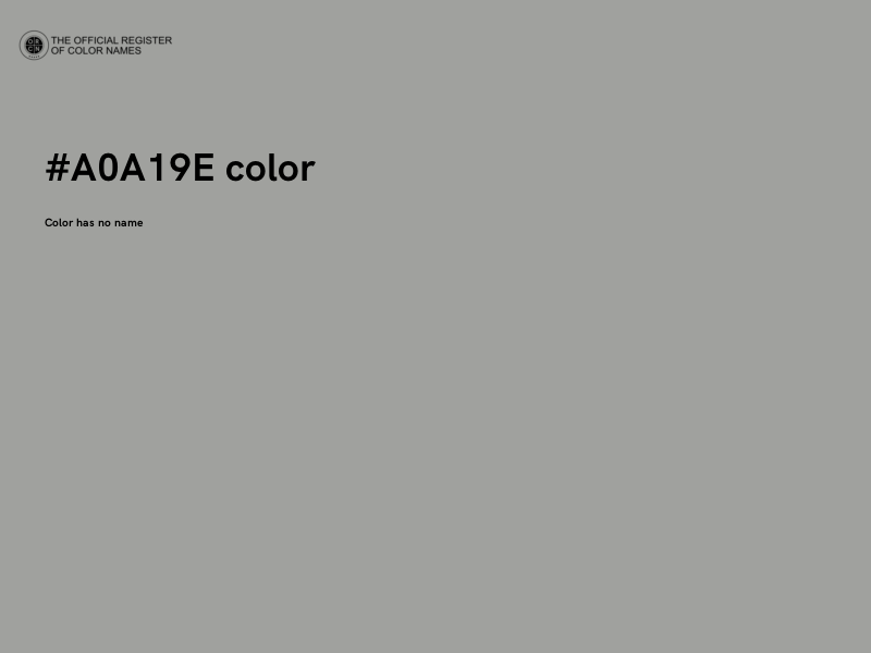 #A0A19E color image