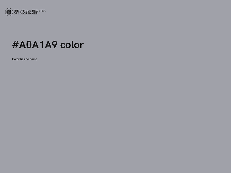 #A0A1A9 color image