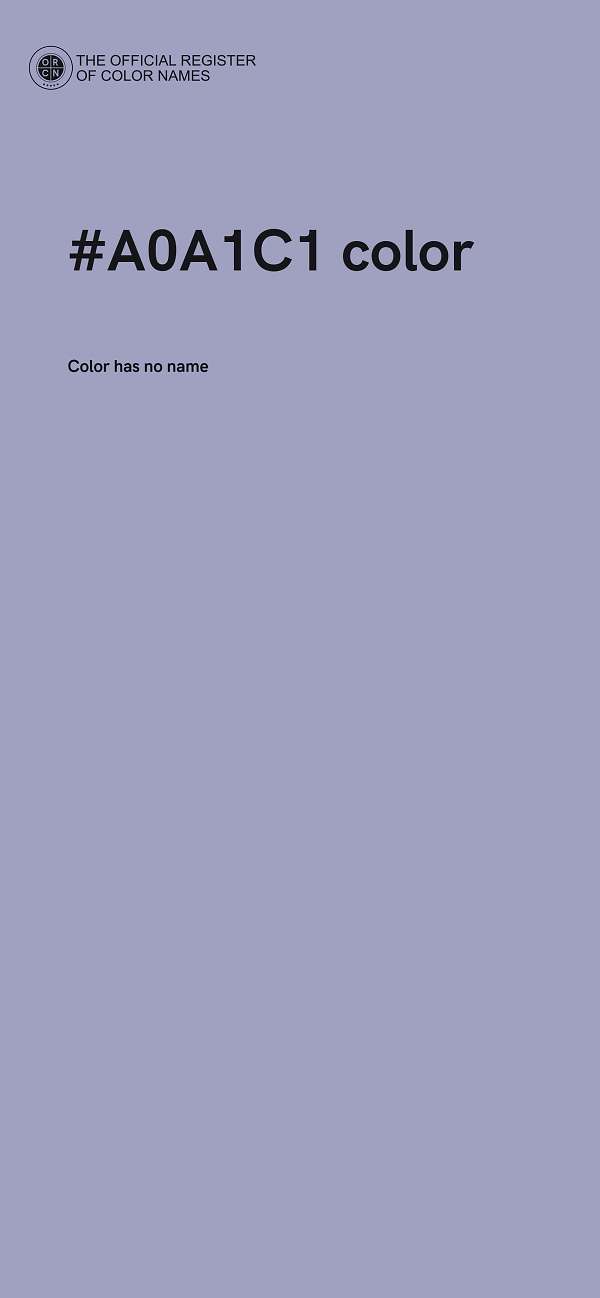 #A0A1C1 color image