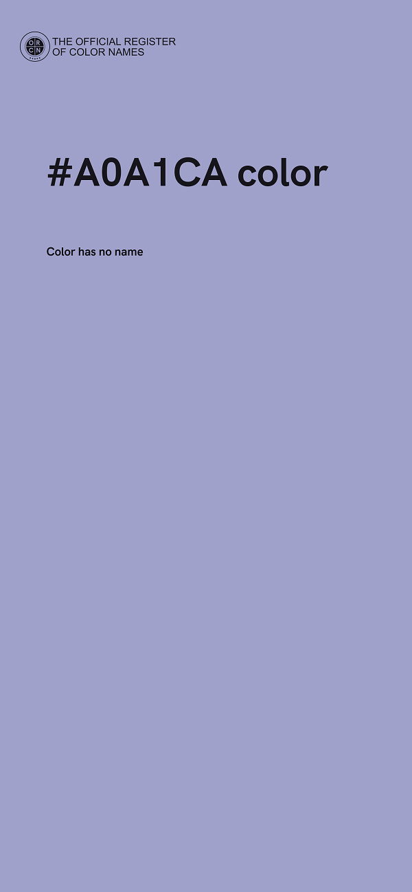#A0A1CA color image