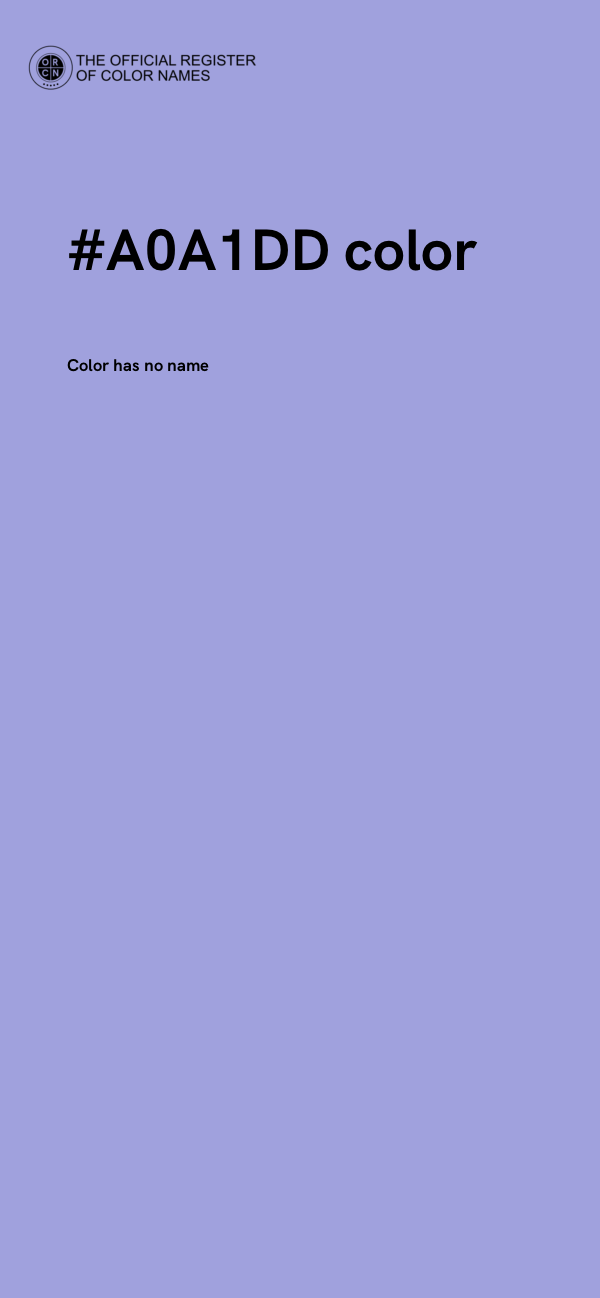 #A0A1DD color image