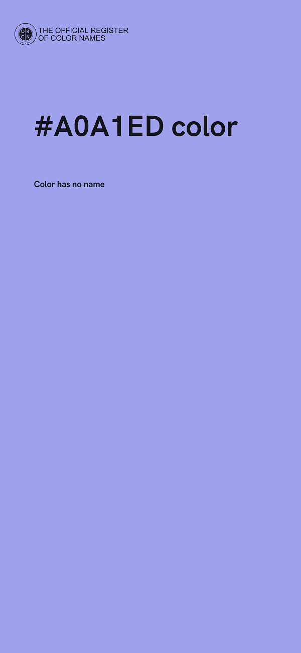 #A0A1ED color image