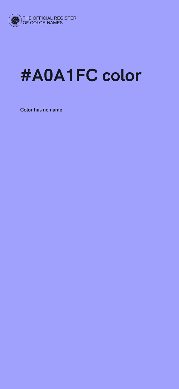 #A0A1FC color image
