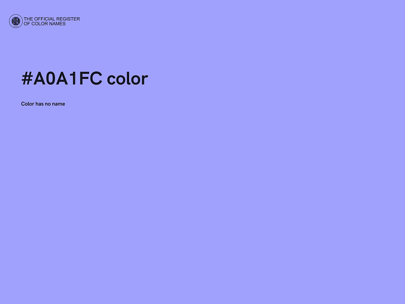 #A0A1FC color image