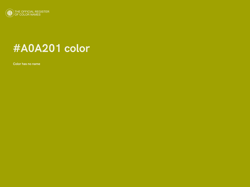 #A0A201 color image