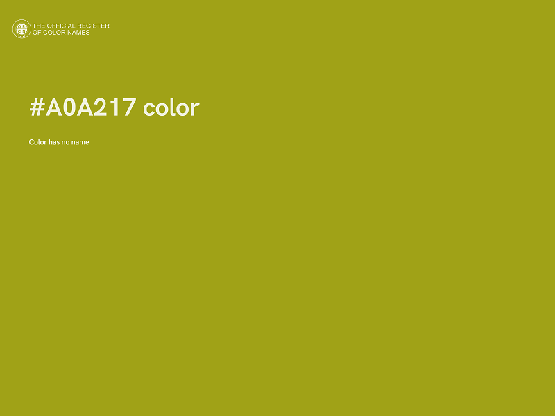 #A0A217 color image