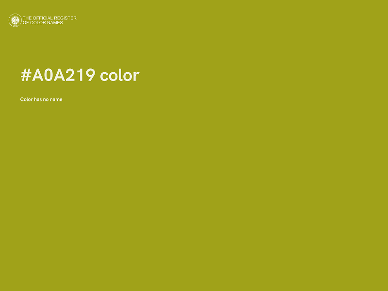 #A0A219 color image