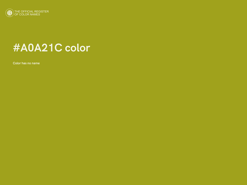 #A0A21C color image