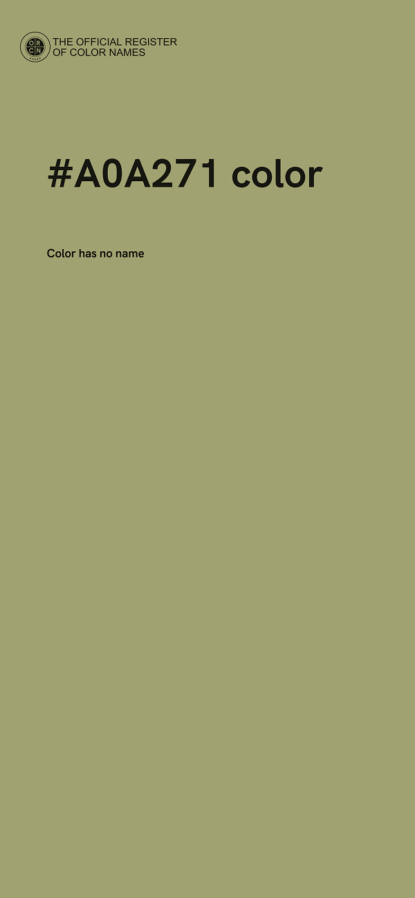 #A0A271 color image
