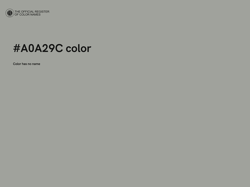 #A0A29C color image