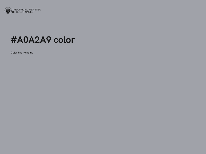 #A0A2A9 color image