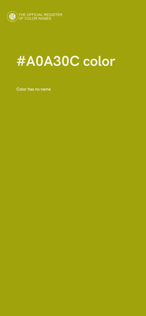 #A0A30C color image