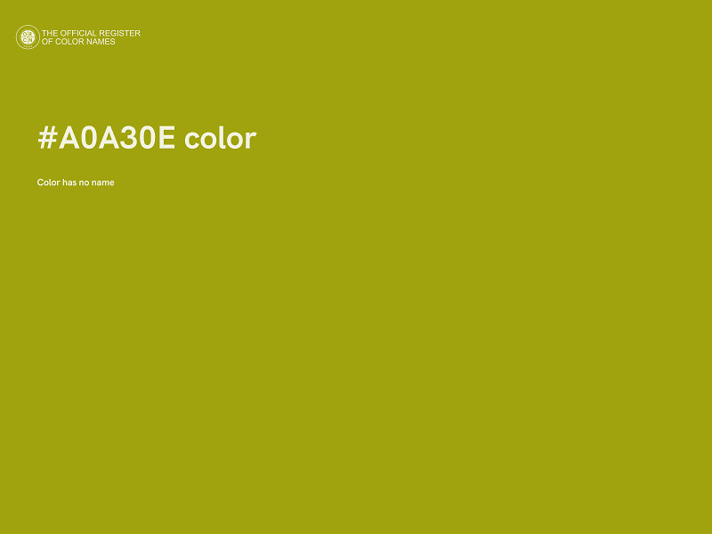 #A0A30E color image