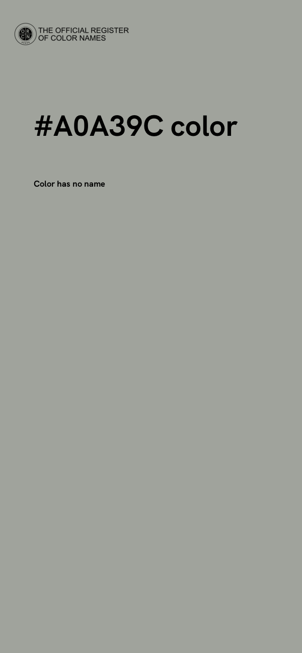 #A0A39C color image