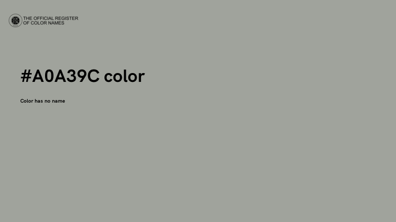 #A0A39C color image