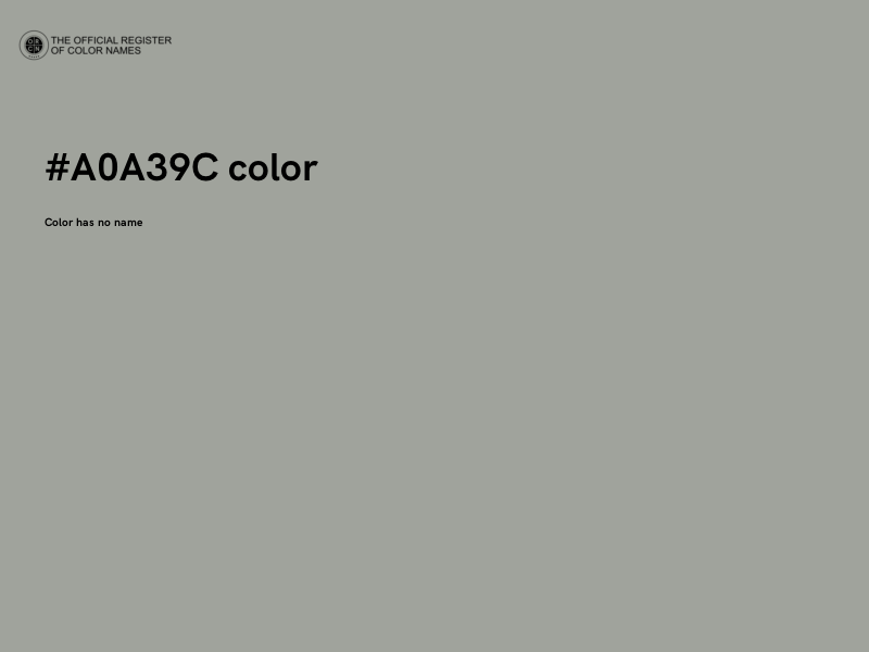 #A0A39C color image