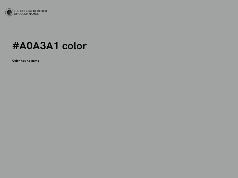 #A0A3A1 color image