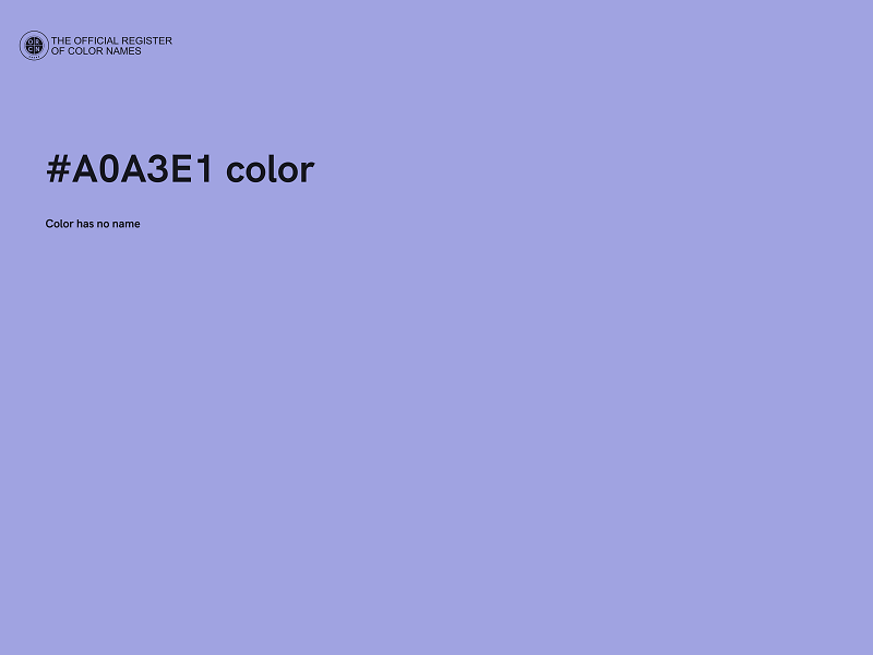 #A0A3E1 color image