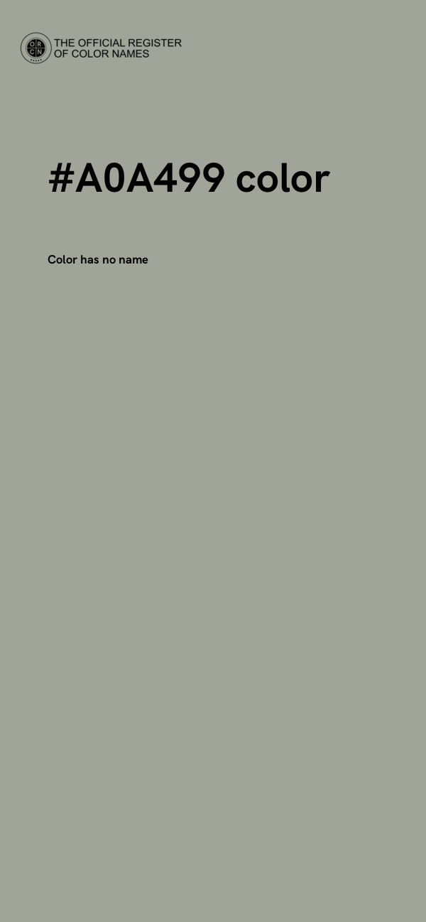#A0A499 color image