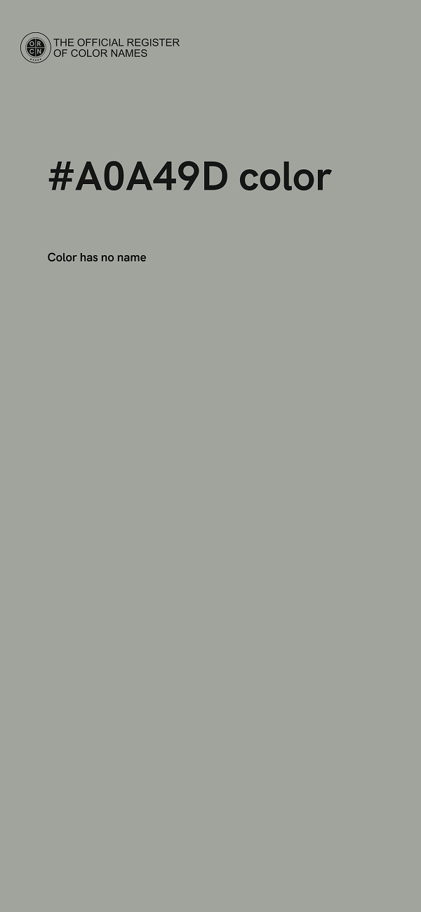 #A0A49D color image