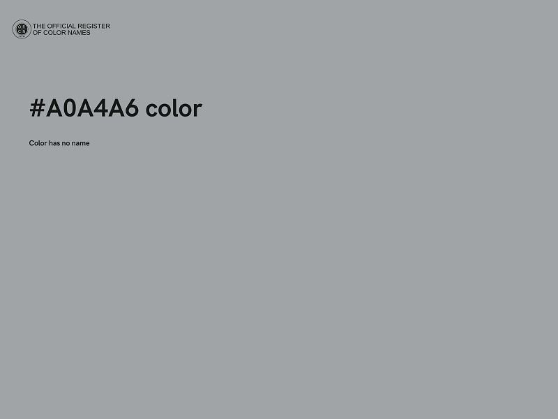 #A0A4A6 color image