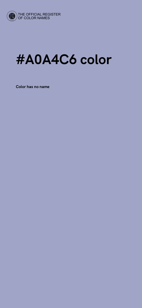 #A0A4C6 color image