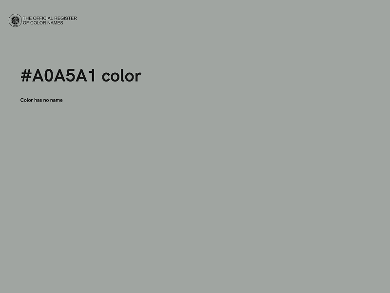 #A0A5A1 color image