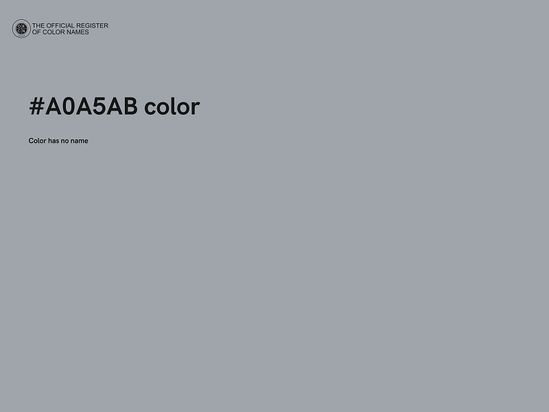 #A0A5AB color image